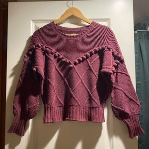 Small burgundy NSF sweater